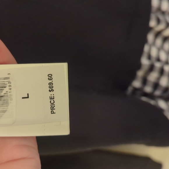 Vineyard Vines Mixed Media Black and white Plaid Sweatshirt Girls Dress - Picture 10 of 10